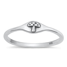 Load image into Gallery viewer, Sterling Silver Oxidized Mushroom Ring-4.3mm