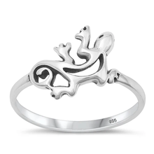 Load image into Gallery viewer, Sterling Silver Oxidized Lizard Ring