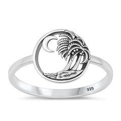Sterling Silver Oxidized Beach Ring