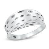 Sterling Silver Oxidized 10.5mm Ring