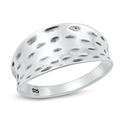 Sterling Silver Oxidized 10.5mm Ring
