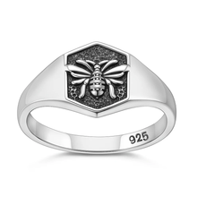 Load image into Gallery viewer, Sterling Silver Oxidized Insect Ring