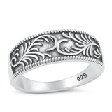 Sterling Silver Oxidized Vines Ring