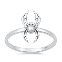Load image into Gallery viewer, Sterling Silver Oxidized And Polished 14.6mm Spider Ring