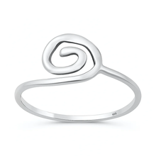 Load image into Gallery viewer, Sterling Silver Oxidized Spiral Ring