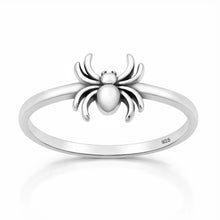 Load image into Gallery viewer, Sterling Silver Oxidized And Polished Spider Ring