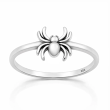 Load image into Gallery viewer, Sterling Silver Oxidized And Polished Spider Ring