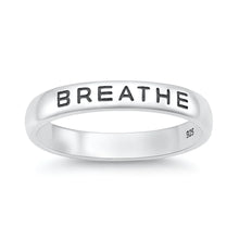 Load image into Gallery viewer, Sterling Silver Oxidized And Polished Breathe Ring