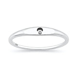 Sterling Silver Oxidized And Polished Mushroom Ring