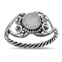 Load image into Gallery viewer, Sterling Silver Moonstone Ring