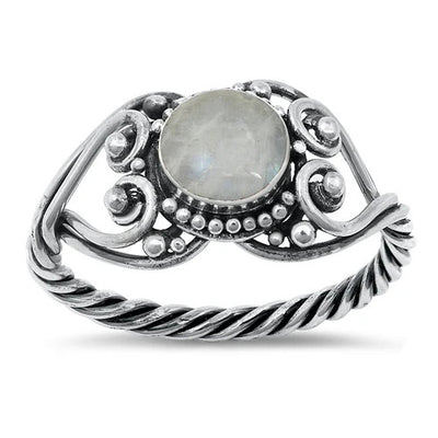 Sterling Silver Moonstone Ring