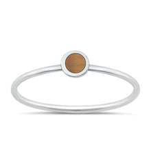 Load image into Gallery viewer, Sterling Silver Polished Tiger Eye Ring