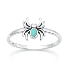 Sterling Silver Oxidized And Polished Sunburst Moonstone Ring