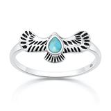 Sterling Silver Oxidized And Polished Cross Black Onyx Stone Ring
