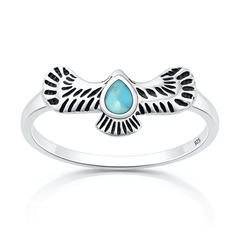 Sterling Silver Oxidized And Polished Cross Black Onyx Stone Ring