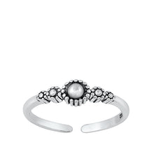 Load image into Gallery viewer, Sterling Silver Oxidized 3.7mm Bali Toe Ring