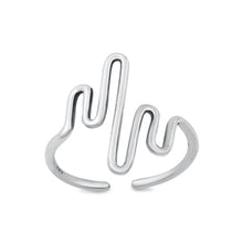 Load image into Gallery viewer, Sterling Silver Oxidized Heartbeat Toe Ring