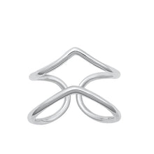 Load image into Gallery viewer, Sterling Silver Oxidized V Shaped Toe Ring