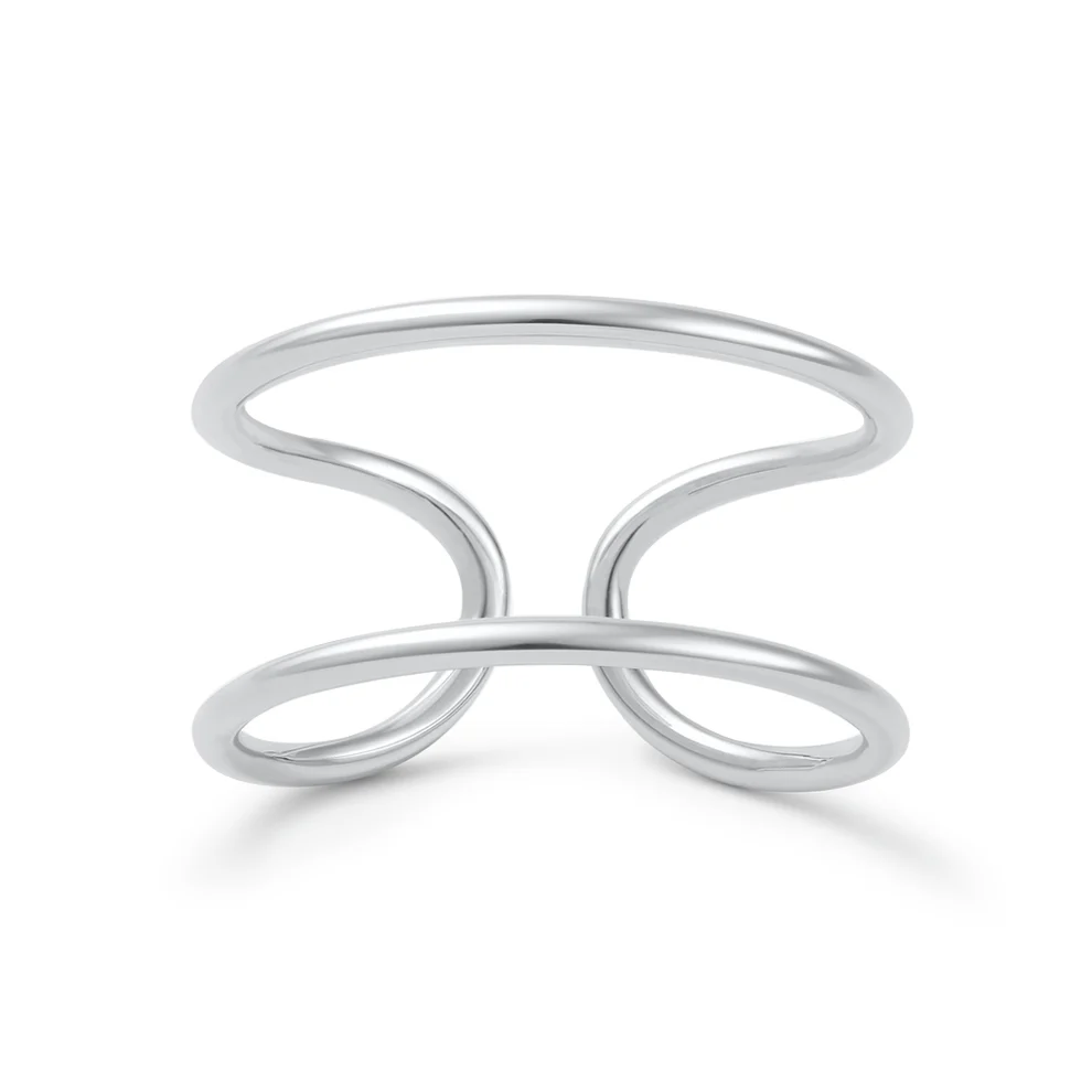 Sterling Silver Polished Open Band Toe Ring
