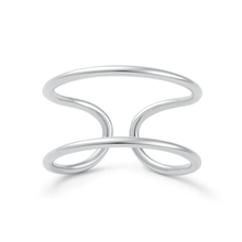 Load image into Gallery viewer, Sterling Silver Polished Open Band Toe Ring