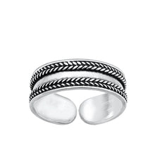 Load image into Gallery viewer, Sterling Silver Oxidized 5mm Bali Toe Ring