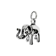 Load image into Gallery viewer, Sterling Silver Oxidized Elephant Pendant