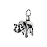 Sterling Silver Oxidized Elephant Pendant