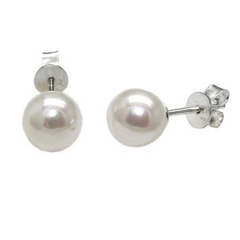 Sterling Silver 6mm Freshwater Pearl Stud Earrings