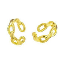 Load image into Gallery viewer, Sterling Silver Gold Plated Ear Cuff