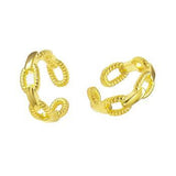 Sterling Silver Gold Plated Ear Cuff