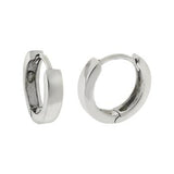 Sterling Silver Polished Huggies Hoop Earrings