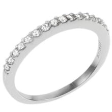 Load image into Gallery viewer, Sterling Silver Rhodium Plated Round CZ 2mm Ring
