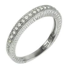 Load image into Gallery viewer, Sterling Silver Rhodium Plated Round CZ Ring