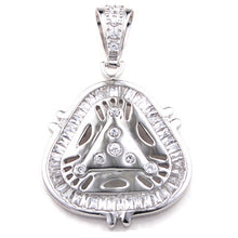 Load image into Gallery viewer, Sterling Silver Hip Hop CZ Pendant