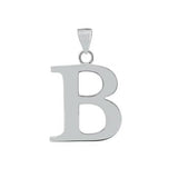 Sterling Silver Polish Initial B Pendant