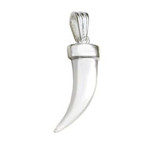 Load image into Gallery viewer, Sterling Silver Polished Horn Pendant