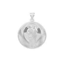 Load image into Gallery viewer, Sterling Silver Saint Jude Thaddeus 3D Medal Pendant