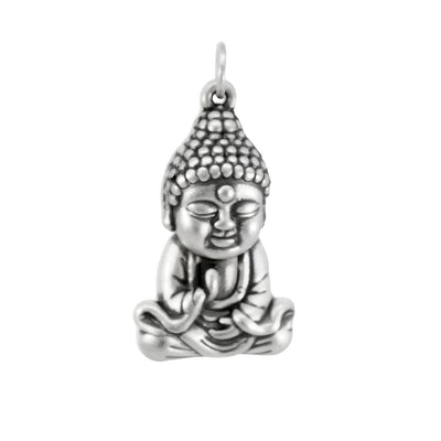 Sterling Silver Electroform Buddha Pendant