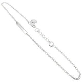 Sterling Silver ID Bar Anklet