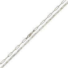 Load image into Gallery viewer, Sterling Silver Paper Clip Chain Necklace and Bracelet