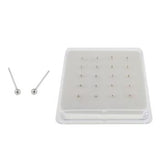 Sterling Silver Ball Nose Stud Straight End
