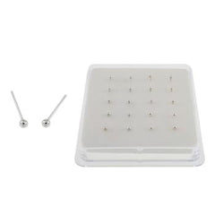 Sterling Silver Ball Nose Stud Straight End