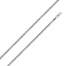 Load image into Gallery viewer, Sterling Silver 1.5 mm Diamond Cut Box Chain with Lobster clasp Closure