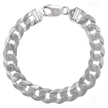 Load image into Gallery viewer, Italian Sterling Silver Flat Curb Chain And Bracelet