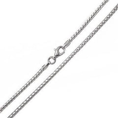 Italian Sterling Silver Franco Chain