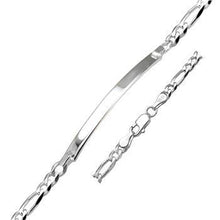 Load image into Gallery viewer, Sterling Silver Flat Figaro 4.5mm ID Bracelet