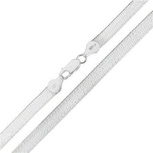 Load image into Gallery viewer, Italian Sterling Silver Flexible 7mm Magic Herringbone Chain And Bracelet