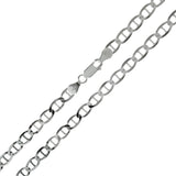 Sterling Silver 3.5mm -080 Flat Marina Chain