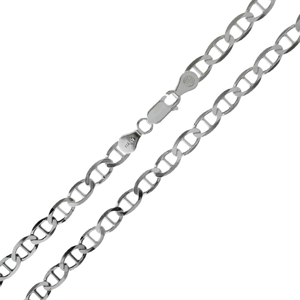 Sterling Silver Flat Marina 120-5mm Chain