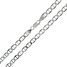 Load image into Gallery viewer, Sterling Silver 5mm Flat Marina Chain